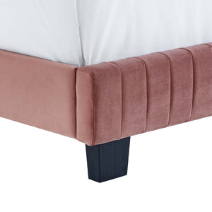 ModwayModway Celine Channel Tufted Performance Velvet King Platform Bed MOD-6333 MOD-6333-DUS- BetterPatio.com