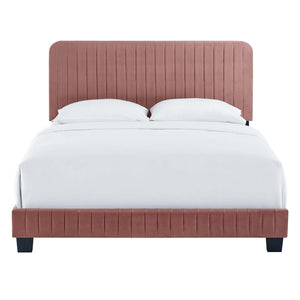 ModwayModway Celine Channel Tufted Performance Velvet King Platform Bed MOD-6333 MOD-6333-DUS- BetterPatio.com