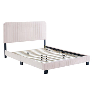 ModwayModway Celine Channel Tufted Performance Velvet King Platform Bed MOD-6333 MOD-6333-PNK- BetterPatio.com