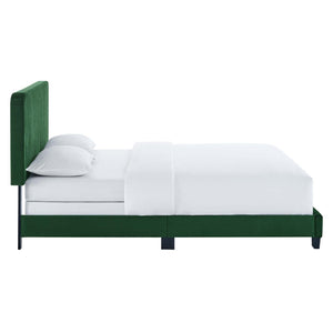 ModwayModway Celine Channel Tufted Performance Velvet Queen Bed MOD-6330 MOD-6330-EME- BetterPatio.com