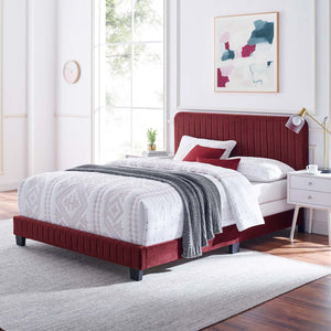 ModwayModway Celine Channel Tufted Performance Velvet Queen Bed MOD-6330 MOD-6330-MAR- BetterPatio.com