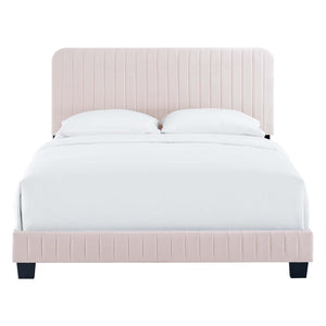 ModwayModway Celine Channel Tufted Performance Velvet Queen Bed MOD-6330 MOD-6330-PNK- BetterPatio.com