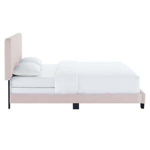 ModwayModway Celine Channel Tufted Performance Velvet Queen Bed MOD-6330 MOD-6330-PNK- BetterPatio.com