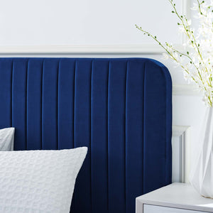 ModwayModway Celine Channel Tufted Performance Velvet Twin Platform Bed MOD-6336 MOD-6336-NAV- BetterPatio.com