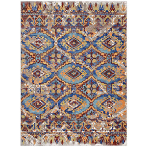 ModwayModway Centehua Distressed Southwestern Aztec 5x8 Area Rug R-1118-58 R-1118A-58- BetterPatio.com