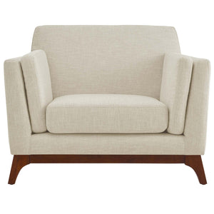 ModwayModway Chance Upholstered Fabric Armchair EEI-3063 EEI-3063-BEI- BetterPatio.com