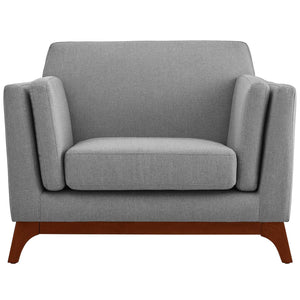 ModwayModway Chance Upholstered Fabric Armchair EEI-3063 EEI-3063-LGR- BetterPatio.com