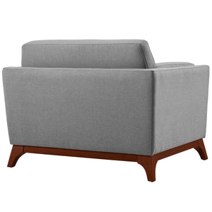 ModwayModway Chance Upholstered Fabric Armchair EEI-3063 EEI-3063-LGR- BetterPatio.com