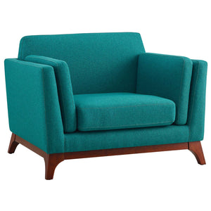 ModwayModway Chance Upholstered Fabric Armchair EEI-3063 EEI-3063-TEA- BetterPatio.com