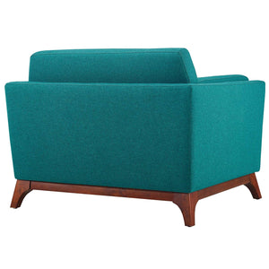 ModwayModway Chance Upholstered Fabric Armchair EEI-3063 EEI-3063-TEA- BetterPatio.com