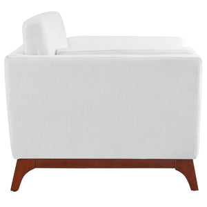 ModwayModway Chance Upholstered Fabric Armchair EEI-3063 EEI-3063-WHI- BetterPatio.com