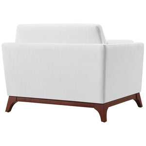 ModwayModway Chance Upholstered Fabric Armchair EEI-3063 EEI-3063-WHI- BetterPatio.com