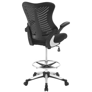 ModwayModway Charge Drafting Chair EEI-2286 EEI-2286-BLK- BetterPatio.com