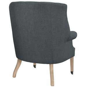 ModwayModway Chart Upholstered Fabric Lounge Chair EEI-2146 EEI-2146-GRY- BetterPatio.com