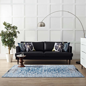 ModwayModway Chiara Distressed Floral Lattice Contemporary 8x10 Area Rug R-1131-810 R-1131A-810- BetterPatio.com