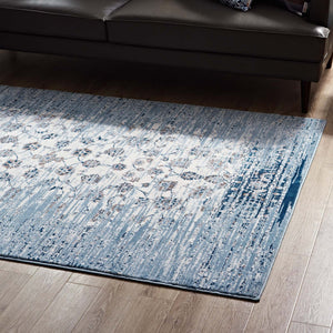 ModwayModway Chiara Distressed Floral Lattice Contemporary 8x10 Area Rug R-1131-810 R-1131B-810- BetterPatio.com