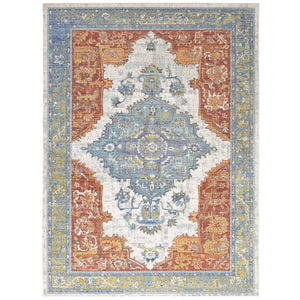 ModwayModway Citlali Distressed Southwestern Aztec 4x6 Area Rug R-1122-46 R-1122A-46- BetterPatio.com