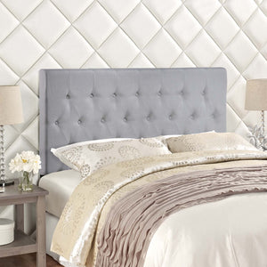 ModwayModway Clique Full Upholstered Fabric Headboard MOD-5204 MOD-5204-GRY- BetterPatio.com