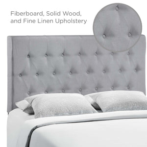 ModwayModway Clique King Upholstered Fabric Headboard MOD-5203 MOD-5203-GRY- BetterPatio.com