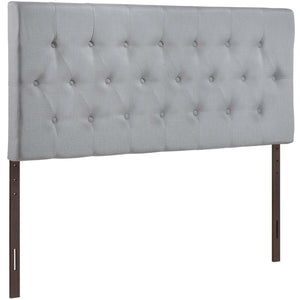 ModwayModway Clique King Upholstered Fabric Headboard MOD-5203 MOD-5203-GRY- BetterPatio.com