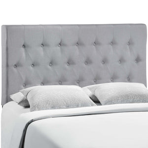 ModwayModway Clique King Upholstered Fabric Headboard MOD-5203 MOD-5203-GRY- BetterPatio.com