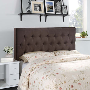 ModwayModway Clique Queen Upholstered Fabric Headboard MOD-5202 MOD-5202-DBR- BetterPatio.com