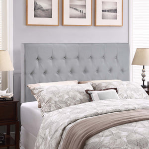 ModwayModway Clique Queen Upholstered Fabric Headboard MOD-5202 MOD-5202-GRY- BetterPatio.com