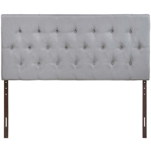 ModwayModway Clique Queen Upholstered Fabric Headboard MOD-5202 MOD-5202-GRY- BetterPatio.com