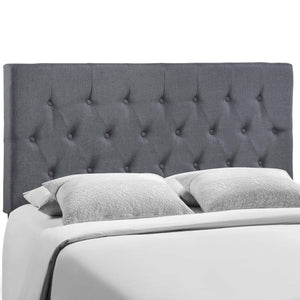 ModwayModway Clique Queen Upholstered Fabric Headboard MOD-5202 MOD-5202-SMK- BetterPatio.com