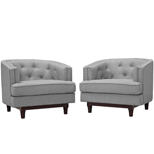 ModwayModway Coast Armchairs Set of 2 EEI-2449 EEI-2449-LGR-SET- BetterPatio.com