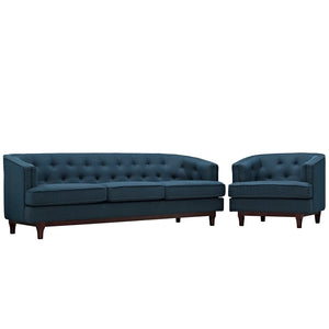 ModwayModway Coast Living Room Set Set of 2 EEI-2450 EEI-2450-AZU-SET- BetterPatio.com