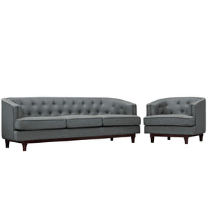 ModwayModway Coast Living Room Set Set of 2 EEI-2450 EEI-2450-GRY-SET- BetterPatio.com