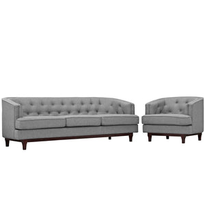 ModwayModway Coast Living Room Set Set of 2 EEI-2450 EEI-2450-LGR-SET- BetterPatio.com