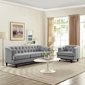 ModwayModway Coast Living Room Set Set of 2 EEI-2450 EEI-2450-LGR-SET- BetterPatio.com