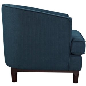 ModwayModway Coast Upholstered Fabric Armchair EEI-2130 EEI-2130-AZU- BetterPatio.com