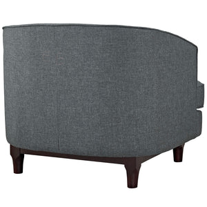 ModwayModway Coast Upholstered Fabric Armchair EEI-2130 EEI-2130-GRY- BetterPatio.com