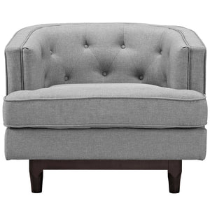 ModwayModway Coast Upholstered Fabric Armchair EEI-2130 EEI-2130-LGR- BetterPatio.com