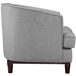 ModwayModway Coast Upholstered Fabric Armchair EEI-2130 EEI-2130-LGR- BetterPatio.com