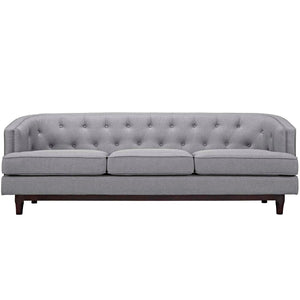 ModwayModway Coast Upholstered Fabric Sofa EEI-2131 EEI-2131-LGR- BetterPatio.com