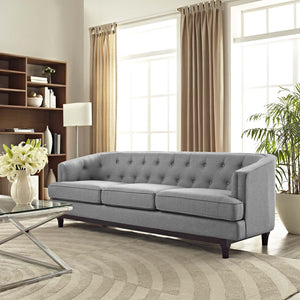 ModwayModway Coast Upholstered Fabric Sofa EEI-2131 EEI-2131-LGR- BetterPatio.com