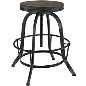 ModwayModway Collect Bar Stool Set of 2 EEI-1603 EEI-1603-BLK-SET- BetterPatio.com