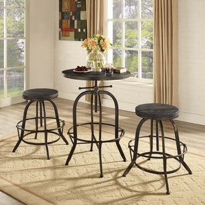 ModwayModway Collect Bar Stool Set of 2 EEI-1603 EEI-1603-BLK-SET- BetterPatio.com