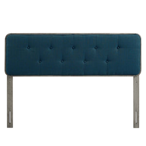 ModwayModway Collins Tufted Full Fabric and Wood Headboard MOD-6233 MOD-6233-GRY-AZU- BetterPatio.com