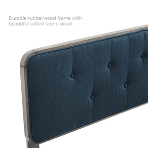 ModwayModway Collins Tufted Full Fabric and Wood Headboard MOD-6233 MOD-6233-GRY-AZU- BetterPatio.com