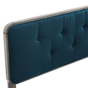 ModwayModway Collins Tufted Full Fabric and Wood Headboard MOD-6233 MOD-6233-GRY-AZU- BetterPatio.com