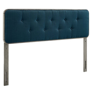 ModwayModway Collins Tufted Full Fabric and Wood Headboard MOD-6233 MOD-6233-GRY-AZU- BetterPatio.com