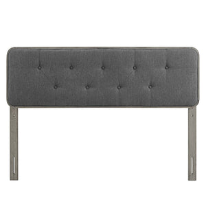 ModwayModway Collins Tufted Full Fabric and Wood Headboard MOD-6233 MOD-6233-GRY-CHA- BetterPatio.com