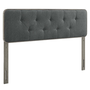 ModwayModway Collins Tufted Full Fabric and Wood Headboard MOD-6233 MOD-6233-GRY-CHA- BetterPatio.com