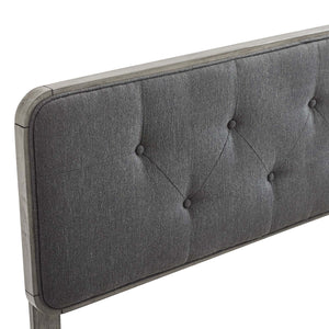 ModwayModway Collins Tufted Full Fabric and Wood Headboard MOD-6233 MOD-6233-GRY-CHA- BetterPatio.com