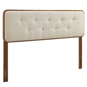 ModwayModway Collins Tufted Full Fabric and Wood Headboard MOD-6233 MOD-6233-WAL-BEI- BetterPatio.com